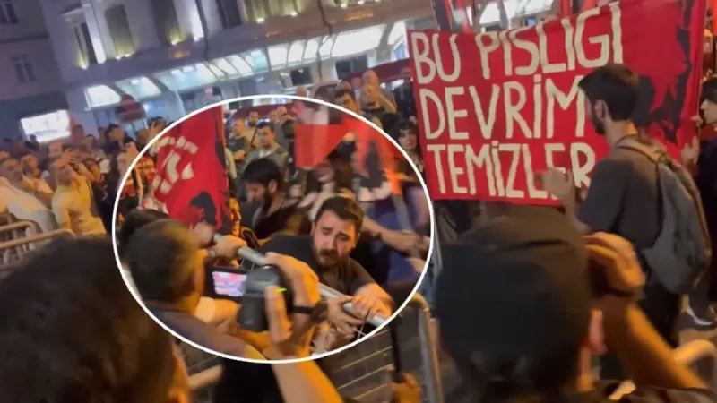 CHP'nin Beyoğlu mitinginde skandal! Darbe çağrısı yapıp polise saldırdılar