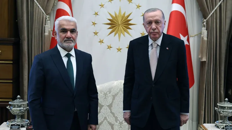 Cumhurbaşkanı Erdoğan, HÜDA PAR Genel Başkanı Yapıcıoğlu'nu kabul etti