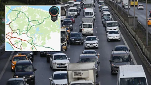 İstanbul'da haftanın ilk günü yoğun trafik: Yüzde 72'ye ulaştı