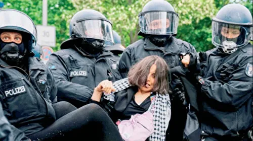 Berlin'de Filistin Yürüyüşüne Alman Polisi Şiddeti! Neler Oluyor?