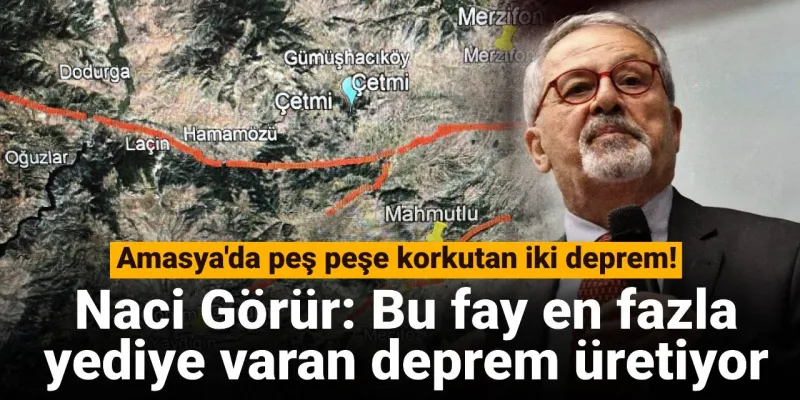 Amasya Depremi: Naci Görür'den Kritik Uyarı! Fay Hattı Alarm Veriyor