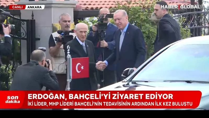 Cumhurbaşkanı Erdoğan, Bahçeli'yi ziyaret etti