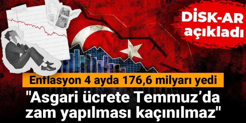 DİSK-AR: Asgari ücrete Temmuz 2025’te zam yapılmasını kaçınılmaz
