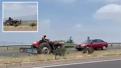Manisa'da Traktör Terörü! Ters Yönde Ölümle Dans