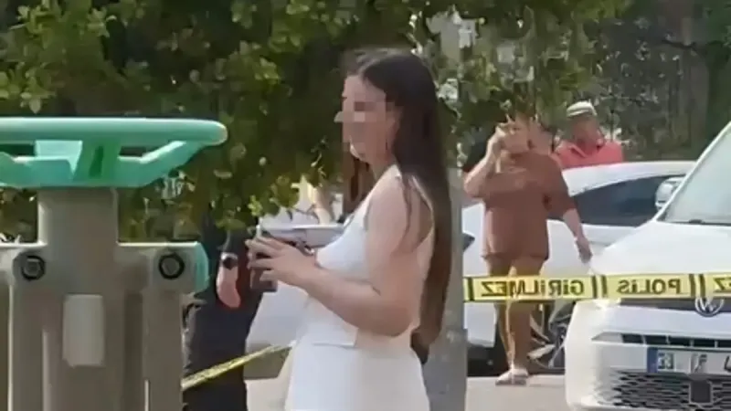 Öğretmen kadın, eski sevgilisinin çalıştığı okulun yakınında kendini vurdu: Dehşet anları kamerada!